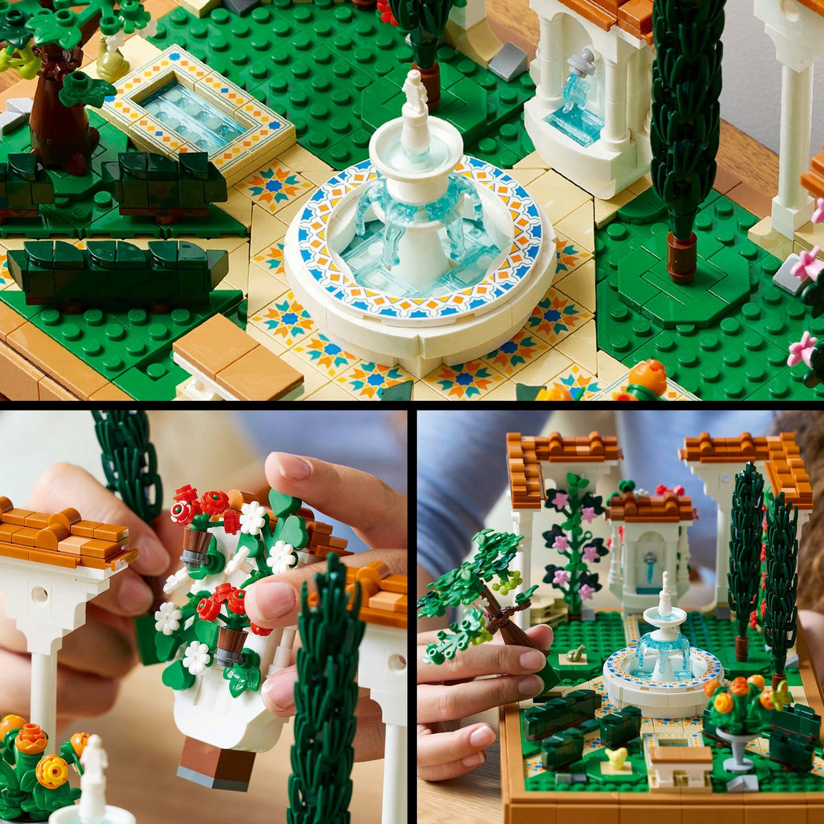 Lego icons tuin met fontein - 10359