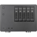 Silverstone sst-cs351 mini tower behuizing (zwart | 2x usb-a | 1x usb-c)
