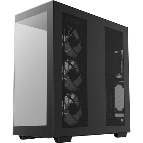 Deepcool ch780 midi tower behuizing (zwart | 4x usb-a | 1x usb-c | rgb | tempered glass)