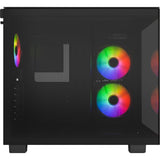 Montech king 65 pro midi tower behuizing (zwart | 2x usb-a | 1x usb-c | window)