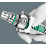 Wera 8100 sb 9 zyklop speed ratelset gereedschapsset (zwart groen, 29-delig, speedratel met draaibare kop)