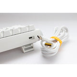 Ducky one 3 classic pure white mini rgb mechanisch toetsenbord (wit, us lay-out (qwerty), cherry mx red, 60%, rgb led, double-shot pbt, hot-swappable, quack mechanics)