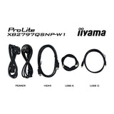 Iiyama prolite xb2797qsnp-w1 27 monitor (wit, hdmi, displayport, usb-c, lan, audio)