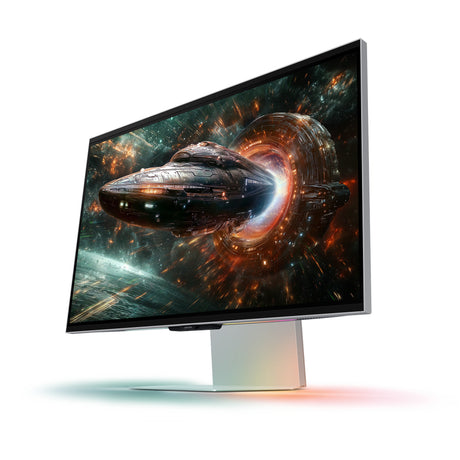 Samsung odyssey 3d g90xf 27 4k ultra hd gaming monitor (zilver, 1x displayport, 2x hdmi, 2x usb-a, 165 hz)