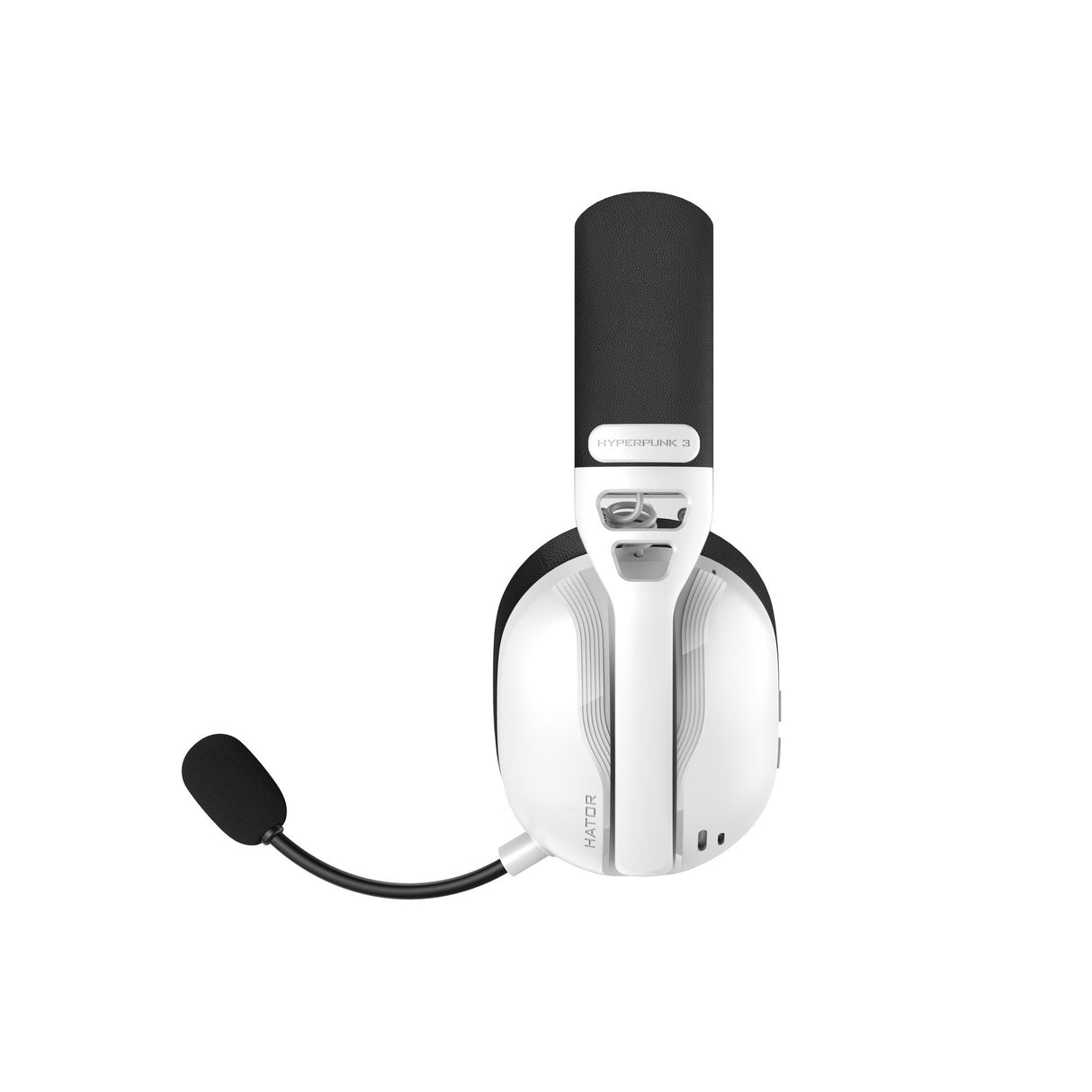 Hator hyperpunk 3 wireless over-ear gaming headset (wit, 2.4ghz bluetooth 5.4 usb-c)