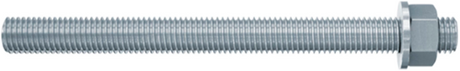 Fischer fis a m10 x 130 ankerstangen 5.8 met moer en ring 10 stuks - 90279