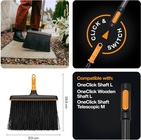Fiskars oneclick bezem - 1080699
