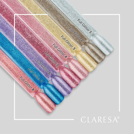 Claresa uv led gellak 5ml full glitter 1 silver