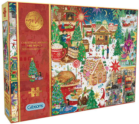 Intro gibsons puzzel - christmas around the world - 500 stukjes