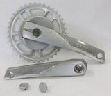 GAZELLE CRANKSET 38T. Argento in acciaio in alluminio 371315200