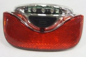 Gazelle Innergy achterlicht - rood, transparant, led, 115x65mm, fietsaccu, geschikt voor Gazelle Innergy e-bikes