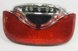 Gazelle Innergy achterlicht - rood, transparant, led, 115x65mm, fietsaccu, geschikt voor Gazelle Innergy e-bikes