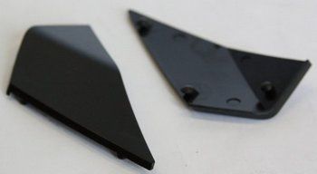 Slot per biciclette di plastica di gazzella - sinistra destra - 83,5 mm - nero