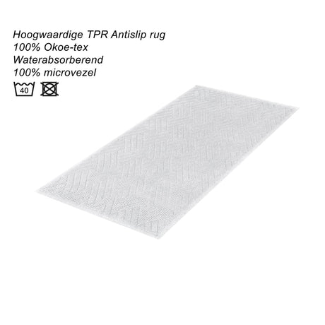 Dutch house gaeta badmat 50x80cm wit
