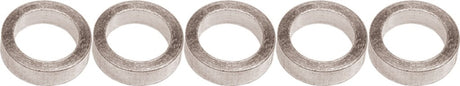Gebhardt  bladbout alu 5mm+moer voor baanblad, zilver (per 5)