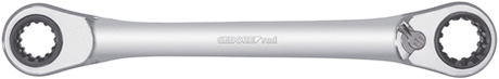 Gedore r07501019 dubbele ringratelsleutel | 4 in 1 | omschakelbaar | metrisch - 3300899