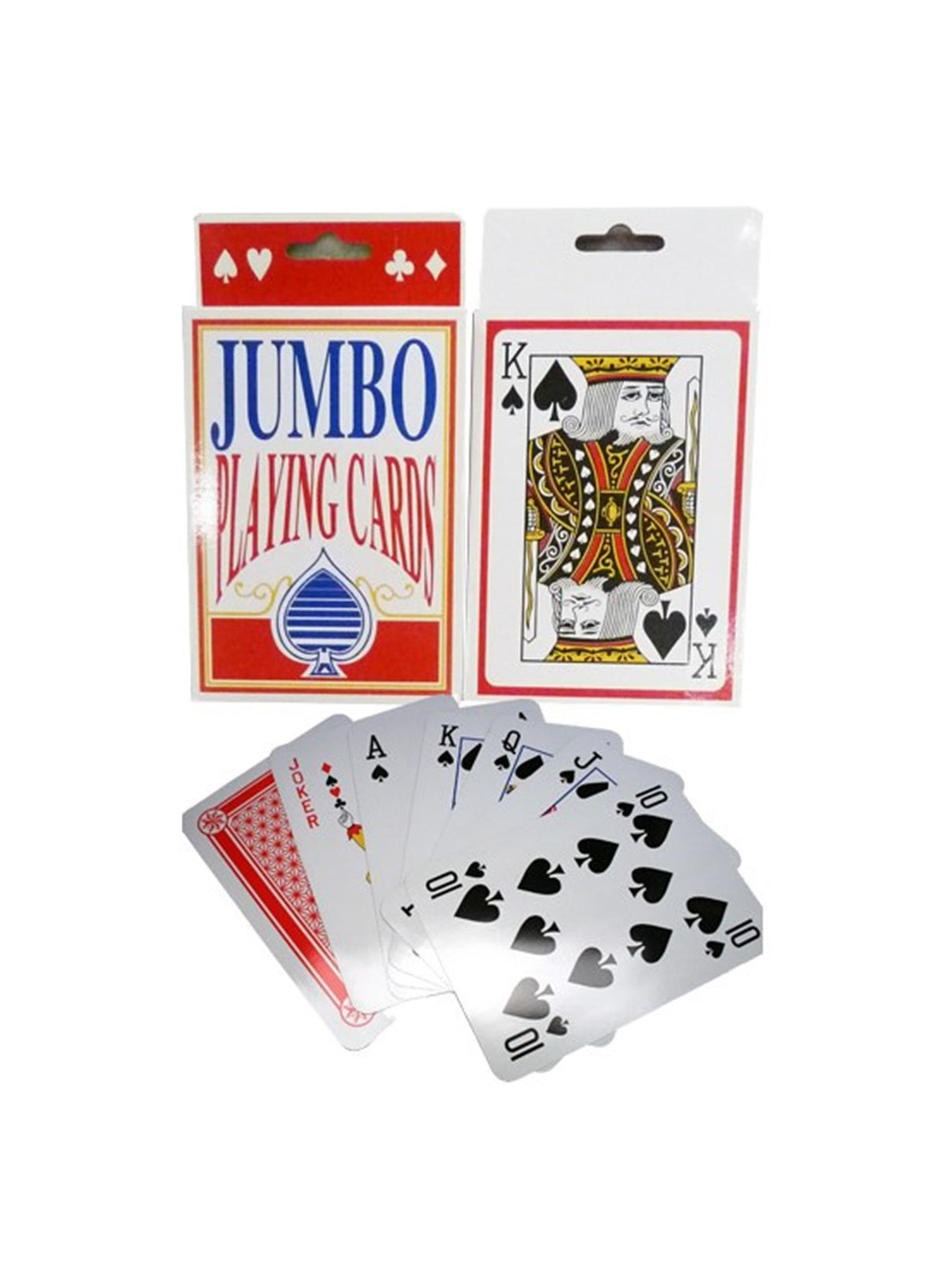 Aro houseware jumbospeelkaarten plastic coated 9x14cm
