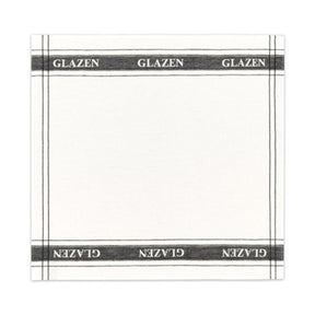 Ddddd theedoek glazendoek zwart wit 6 stuks
