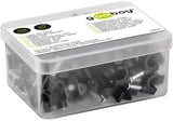 Enzo goobay kabelclip 5mm rond zwart box(100) - 4113230