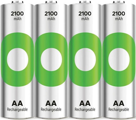 Gp oplaadbare aa-batterijen 2100mah nimh 4pk