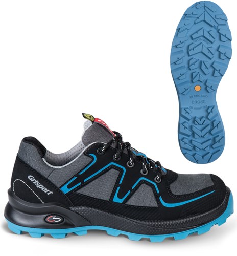 Grisport safety cross safety serena 33600 dames laag s3 grijs blauw - maat 39 - 00.049.005.39
