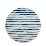 Gusta bord strepen blauw ø20cm