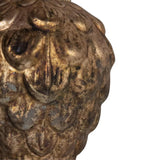 Kerstbal dennenappel glas antiek bruin ø8cm