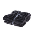 H s plaid rib petrol 130x150cm