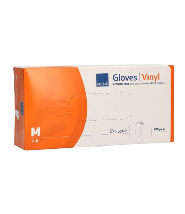 Abena Powded Vinyl Gants Taille Medium 100 pièces