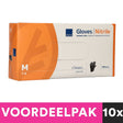 Abena poedervrije nitrile handschoenen maat medium 100 stuks zwart voordeelpakket