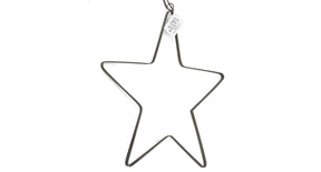 Ster hangend zwart 30x30cm