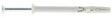 Spit hit m-p slagplug 6x50 25 met kraag vpe=100