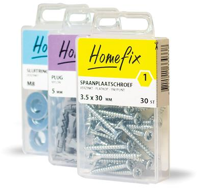 Homefix profielplaatschroef vz 6k zwart ral9005 4.8x20 | 20 stuks - 6701.21.30020