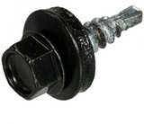 Homefix profielplaatschroef vz 6k zwart ral9005 4.8x20 | 20 stuks - 6701.21.30020