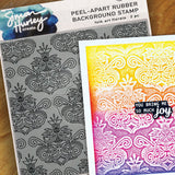Ranger ink ranger • simon hurley create background stamp folk art florals 15,24x15,24cm