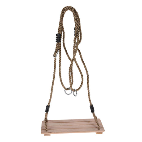 Schommel hout 40x16cm lengte touwen 210cm
