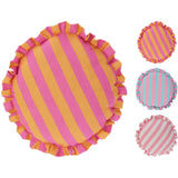 Home styling kussen rond strepen ø42cm