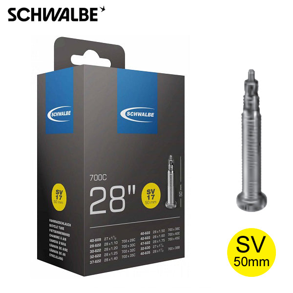Schwalbe binnenband sv17 28 28 47-622 635 fv 50mm