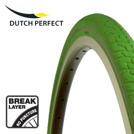 Dutch perfect buitenband 28 x 1 ½ 40-635 no puncture - groen met reflectie