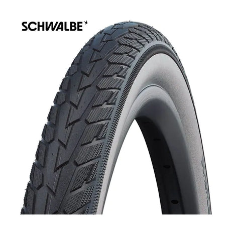 Schwalbe road cruiser 47-622 (28x1.75) zwart wit reflex