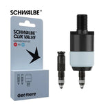 Schwalbe ventiel conversiekit clik sv-scv + pompkop adapter