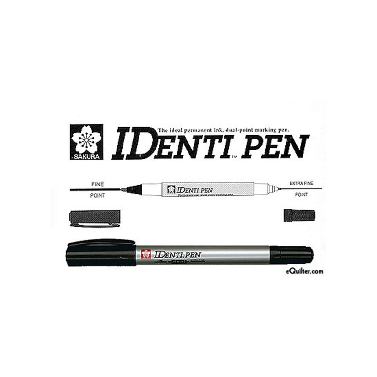 Bruynzeel sakura identi-pen dubbele punt zwart