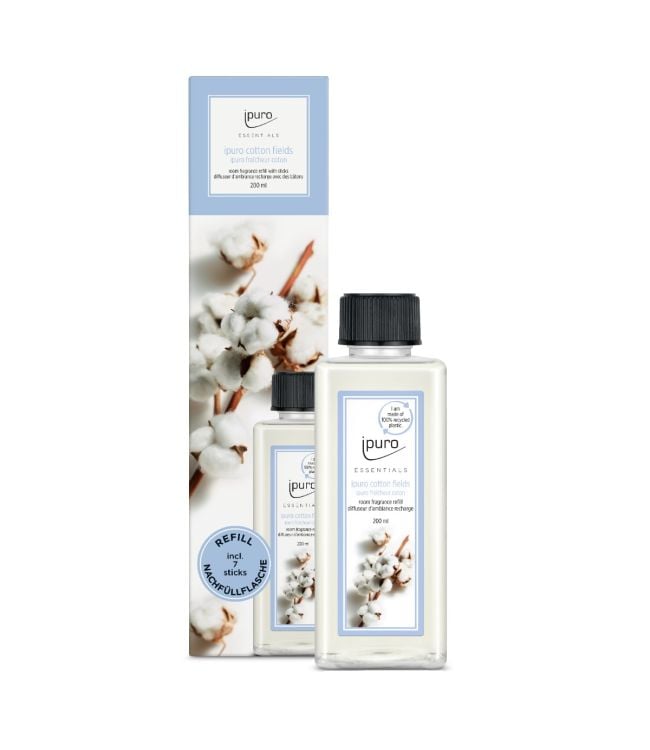 Ipuro geurdiffuser rellenando campos de algodón 200 ml