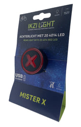 Buzaglo ikzilight achterlicht mr x met 4014 led, usb-oplaadbaar