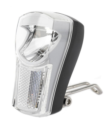 Ikzilight koplamp The Boss, 1 witte led 20LUX. incl bracket en batterijen (hangverpakking)