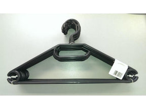 Kleerhangers kledinghangers plastic 41cm zwart pak a 10 stuks