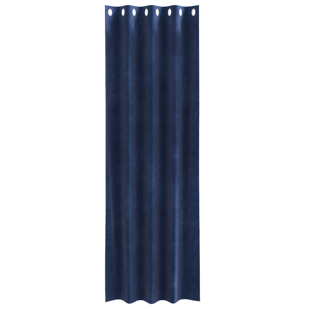 Vidaxl verduisterende gordijnen 2 pcs donkerblauw 140 x 260 cm fluweel