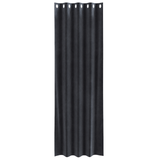 Vidaxl verduisterende gordijnen 2 pcs donkergrijs 140 x 245 cm fluweel