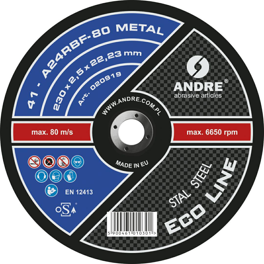 Andre metalen schild 230 x 2,5mm metaal eco line