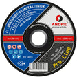 Andre metalen schild 125 x 1,0mm metaal inox pro line 95a60rbf